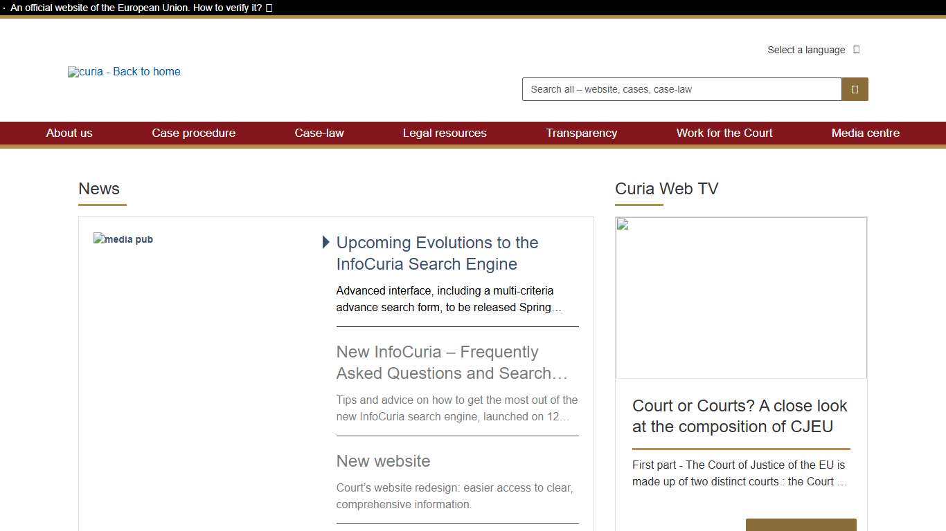 Court of Justice of the European Union - curia